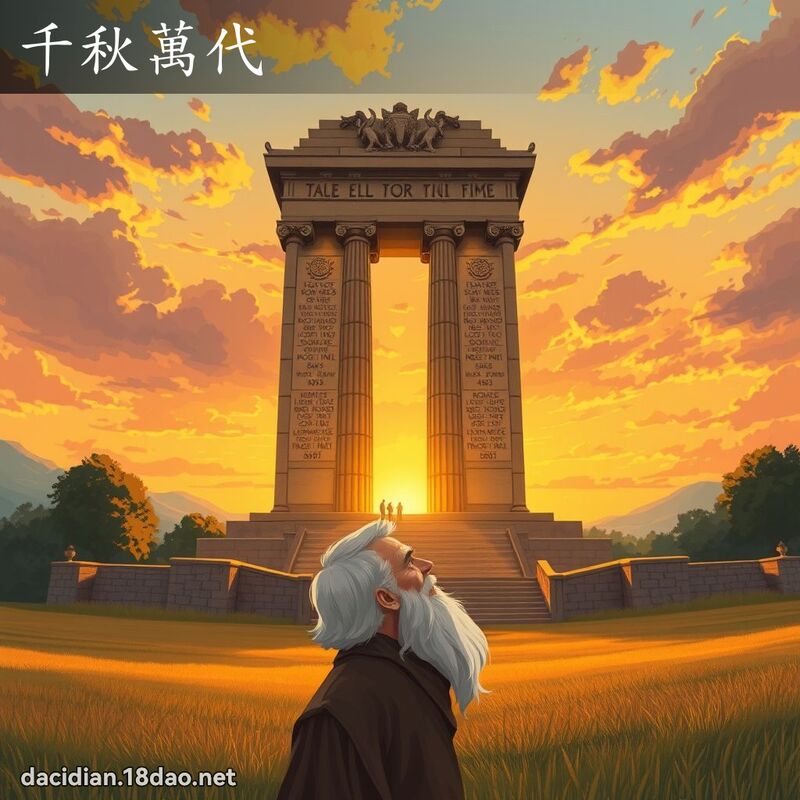 千秋萬代 - 國語大辭典配圖
