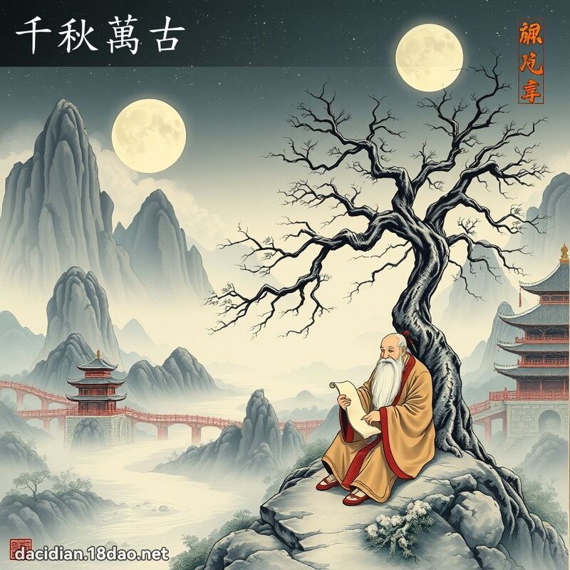 千秋万古 - 国语大辞典配图
