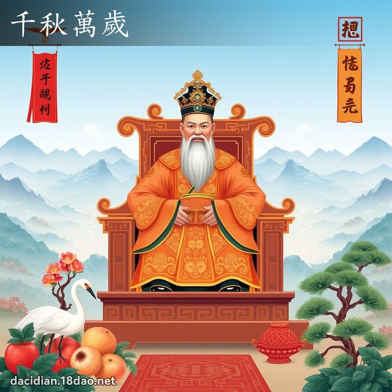 千秋萬歲 - 國語大辭典配圖