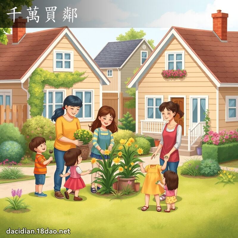 千萬買鄰 - 國語大辭典配圖