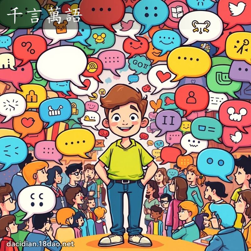 千言萬語 - 國語大辭典配圖