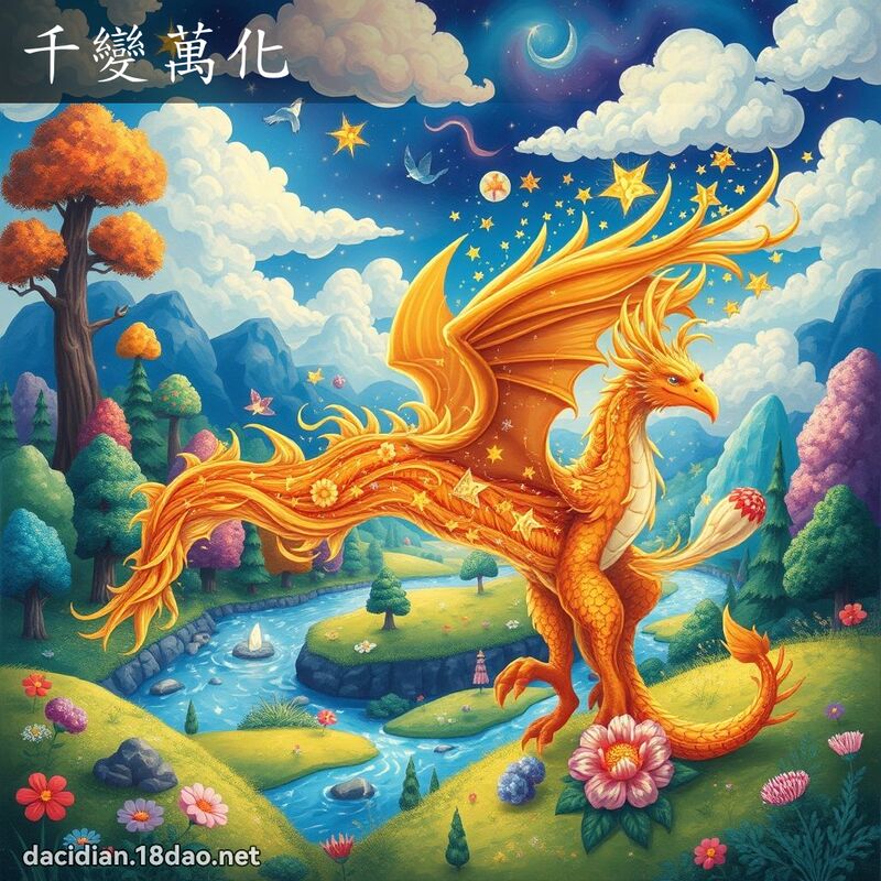 千變萬化 - 國語大辭典配圖