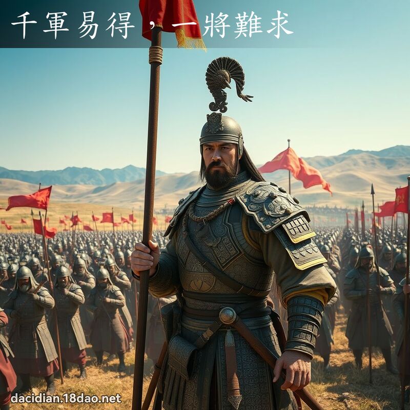 千軍易得，一將難求 - 國語大辭典配圖