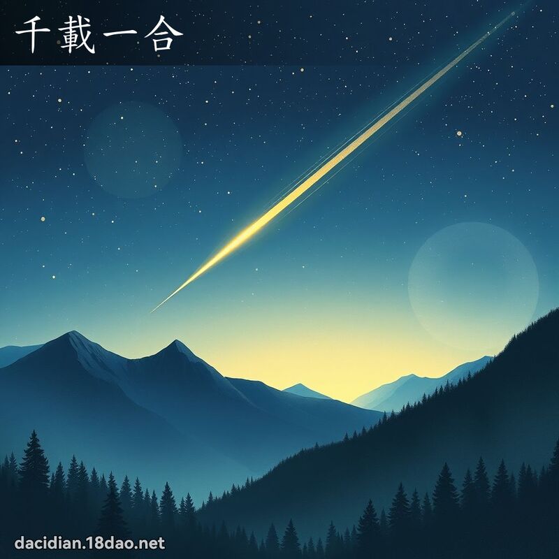 千载一合 - 国语大辞典配图
