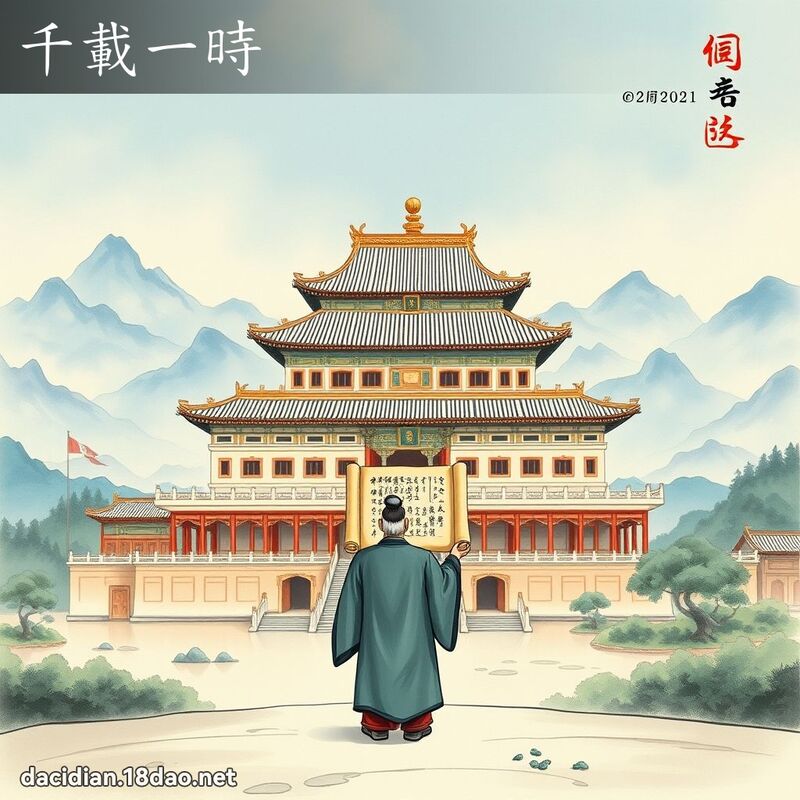 千载一时 - 国语大辞典配图