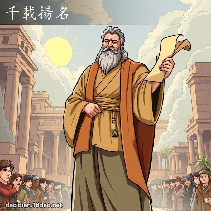 千載揚名 - 國語大辭典配圖