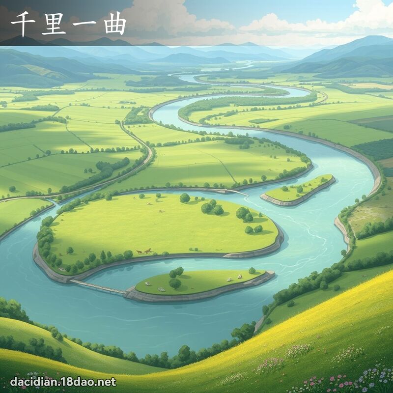 千里一曲 - 國語大辭典配圖