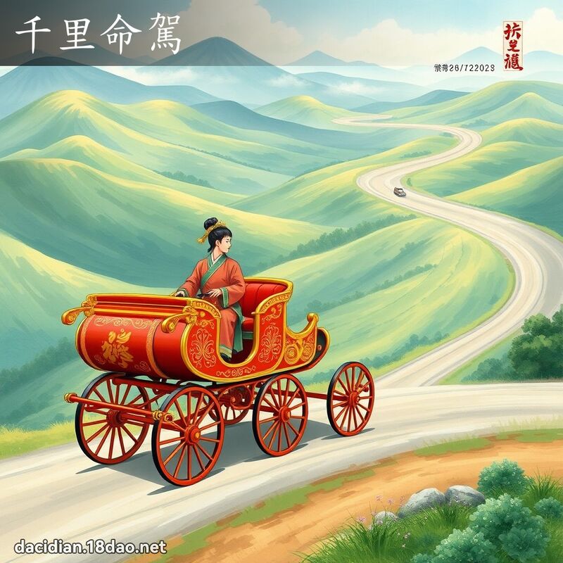 千里命駕 - 國語大辭典配圖
