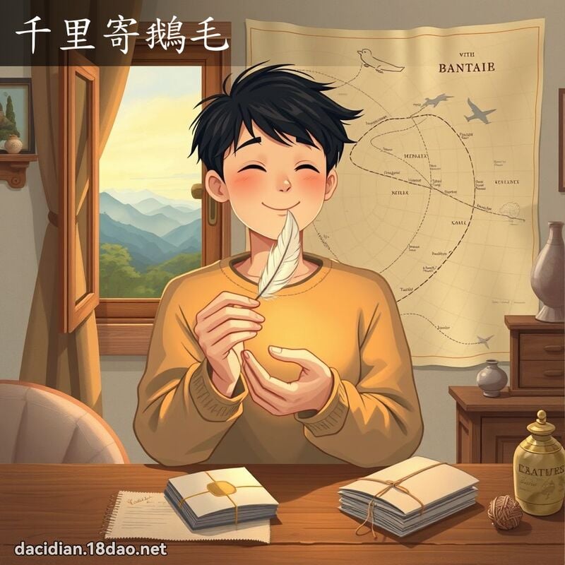 千里寄鵝毛 - 國語大辭典配圖