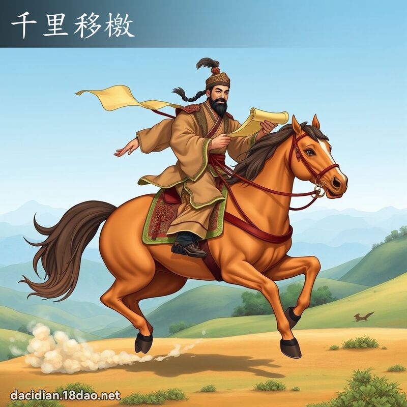 千里移檄 - 國語大辭典配圖