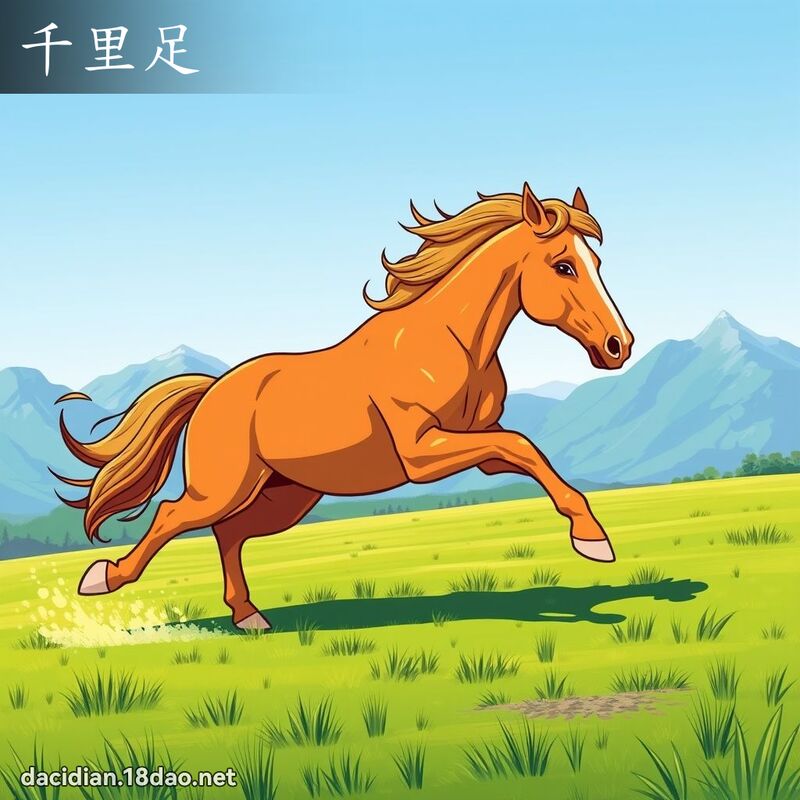 千里足 - 国语大辞典配图