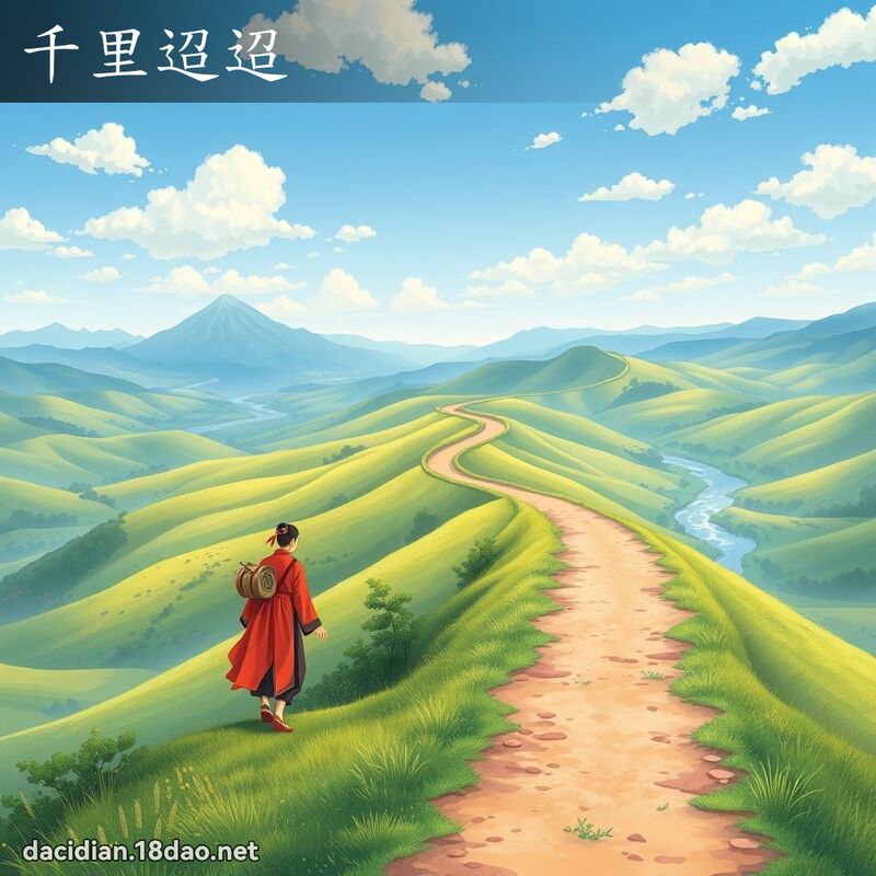 千里迢迢 - 國語大辭典配圖