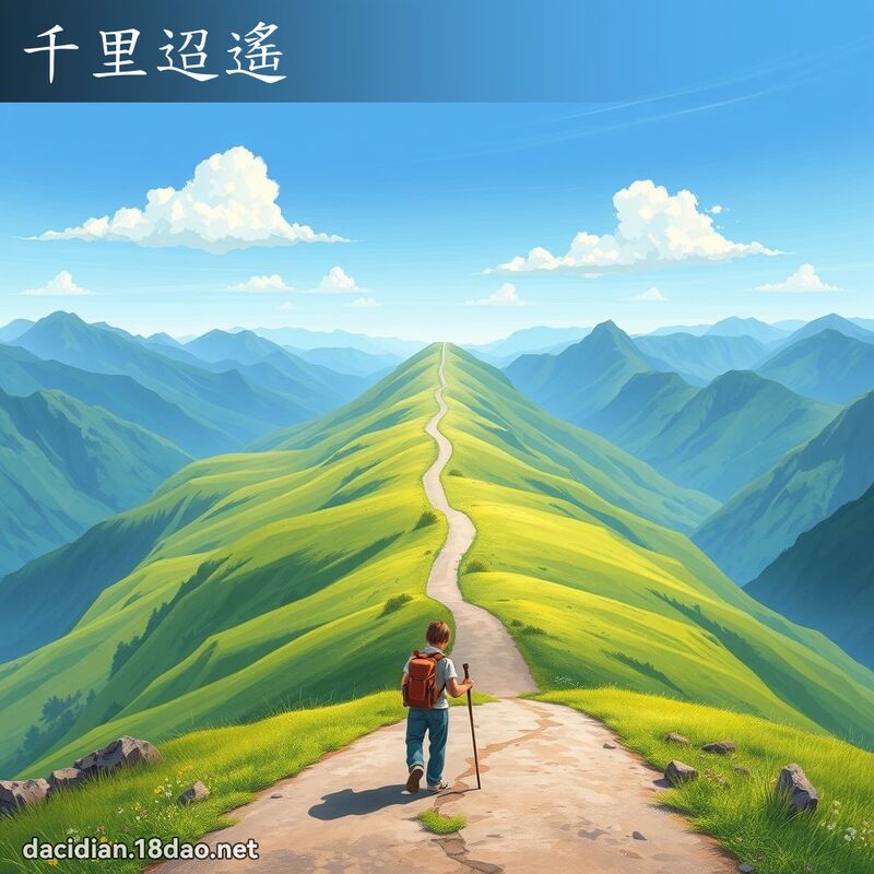千里迢遙 - 國語大辭典配圖