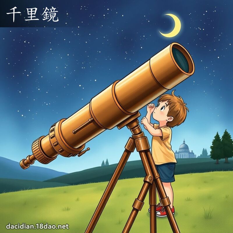 千里鏡 - 國語大辭典配圖