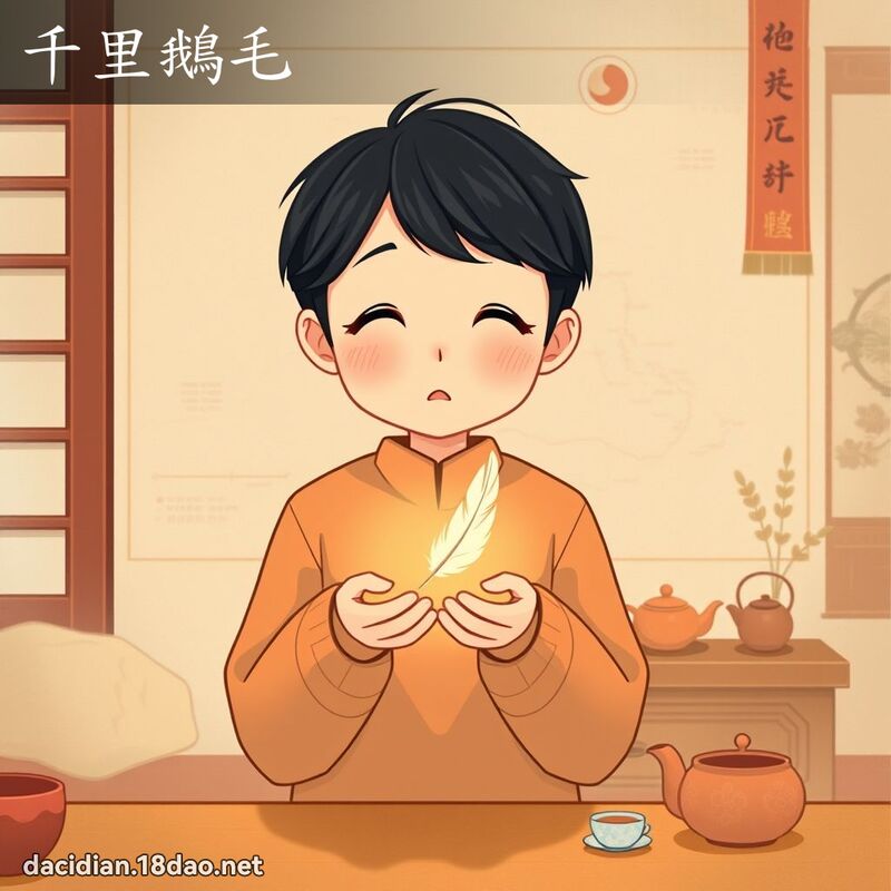 千里鵝毛 - 國語大辭典配圖