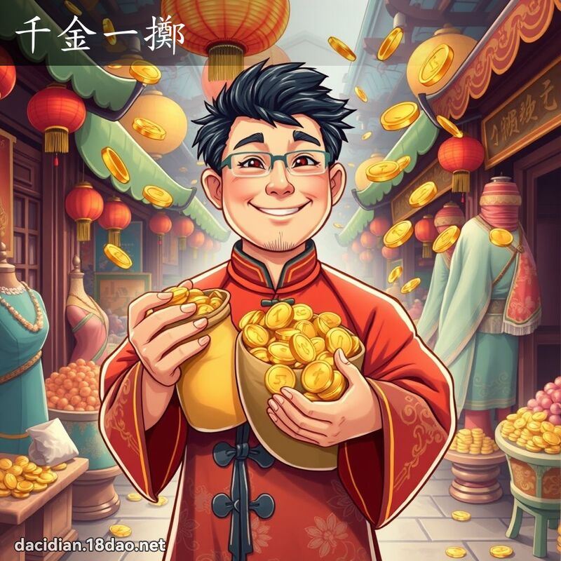 千金一擲 - 國語大辭典配圖