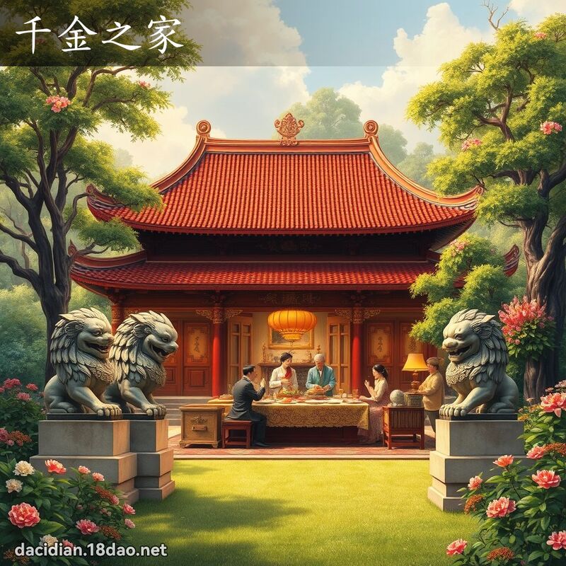 千金之家 - 國語大辭典配圖