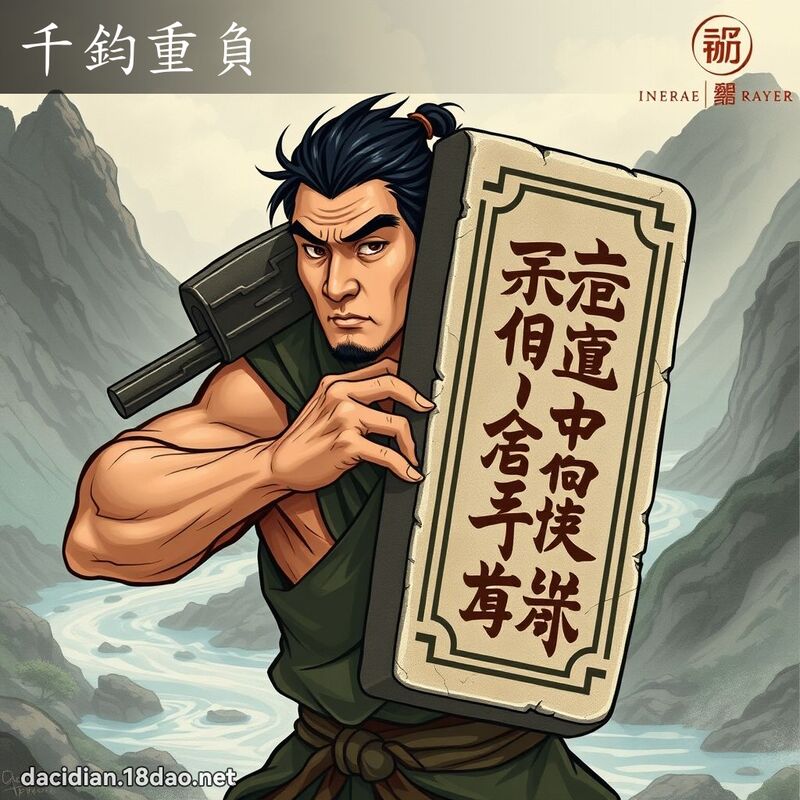 千钧重负 - 国语大辞典配图