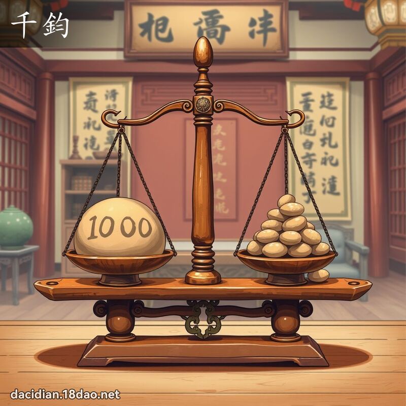 千鈞 - 國語大辭典配圖