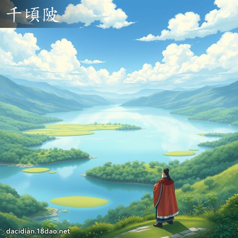 千頃陂 - 國語大辭典配圖