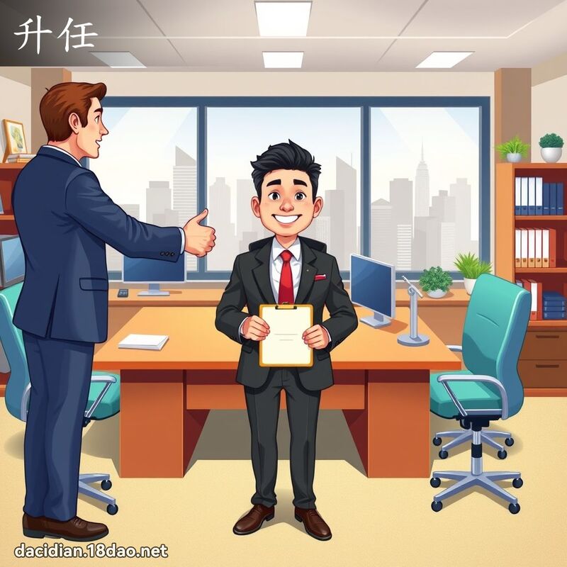 升任 - 国语大辞典配图