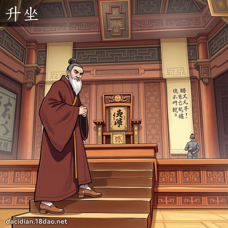 升坐 - 国语大辞典配图