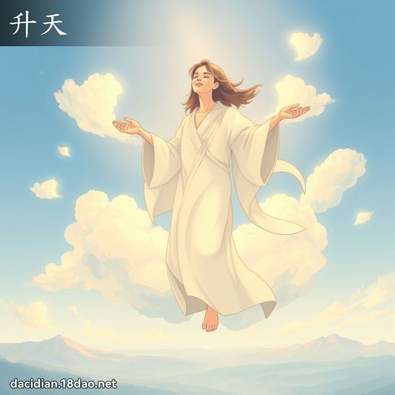 升天 - 国语大辞典配图