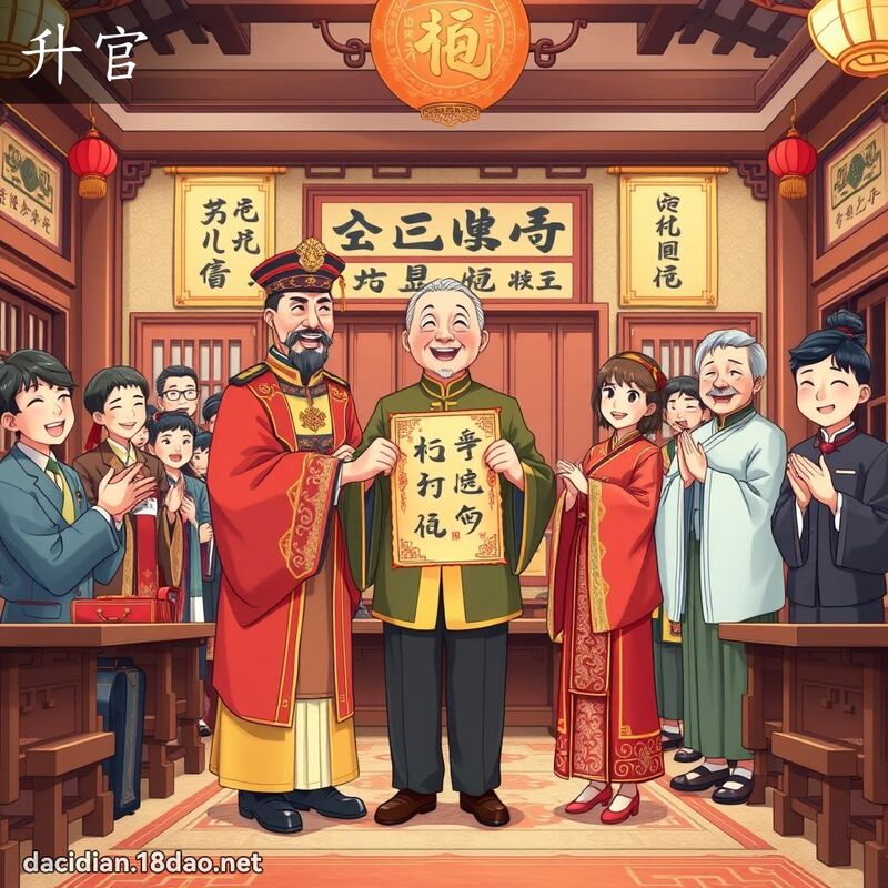 升官 - 国语大辞典配图