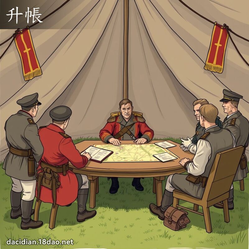 升帐 - 国语大辞典配图