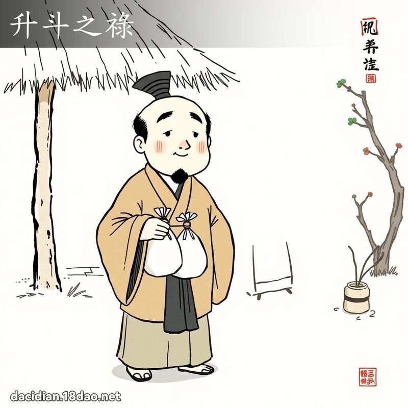 升斗之禄 - 国语大辞典配图