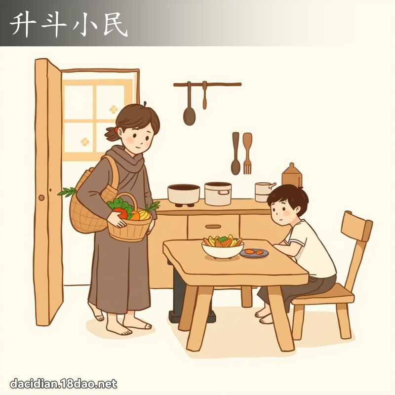 升斗小民 - 國語大辭典配圖