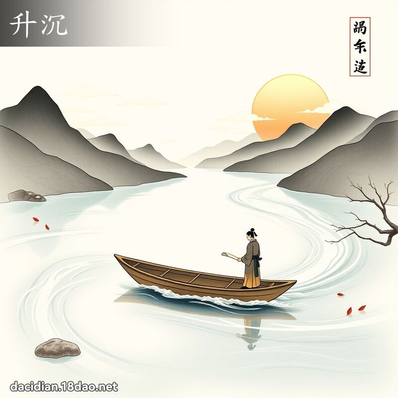 升沉 - 国语大辞典配图