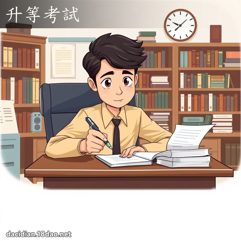 升等考試 - 國語大辭典配圖