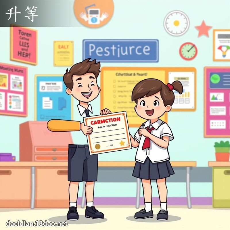 升等 - 國語大辭典配圖