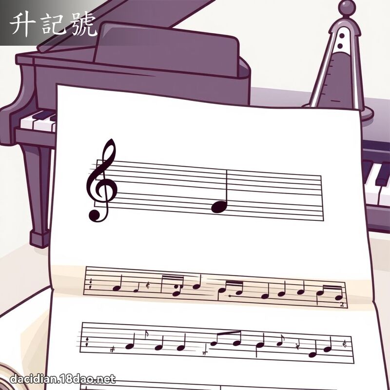 升記號 - 國語大辭典配圖