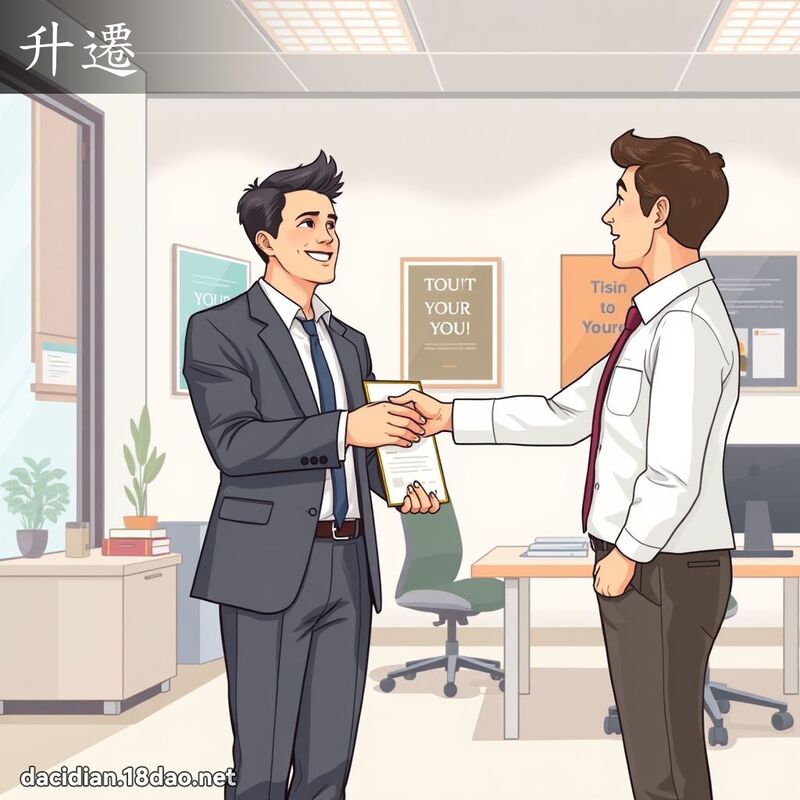 升迁 - 国语大辞典配图