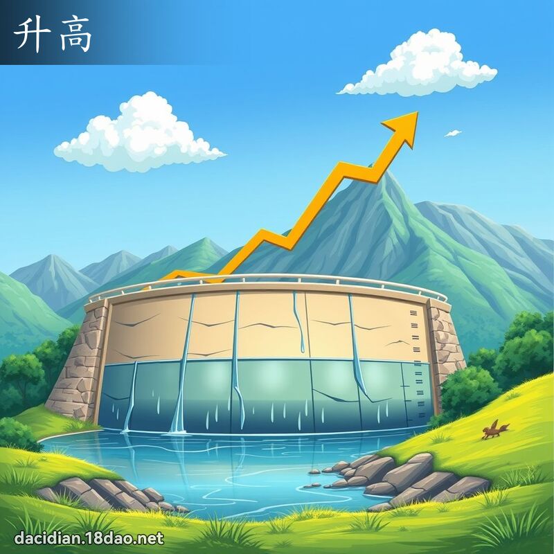 升高 - 国语大辞典配图