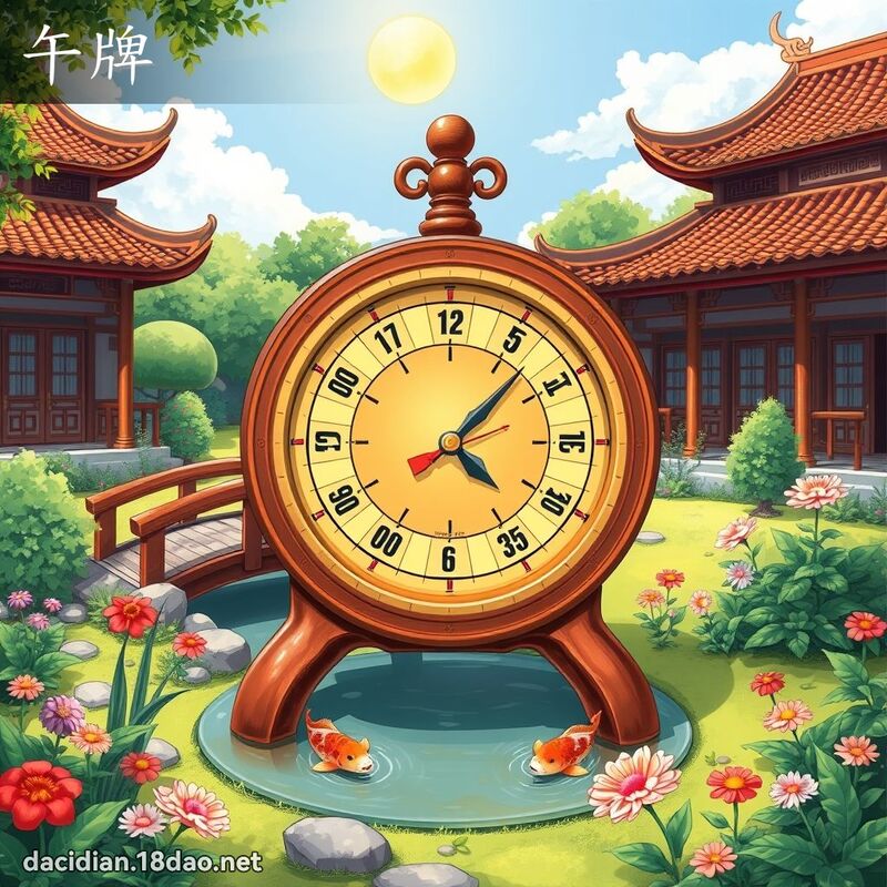 午牌 - 國語大辭典配圖
