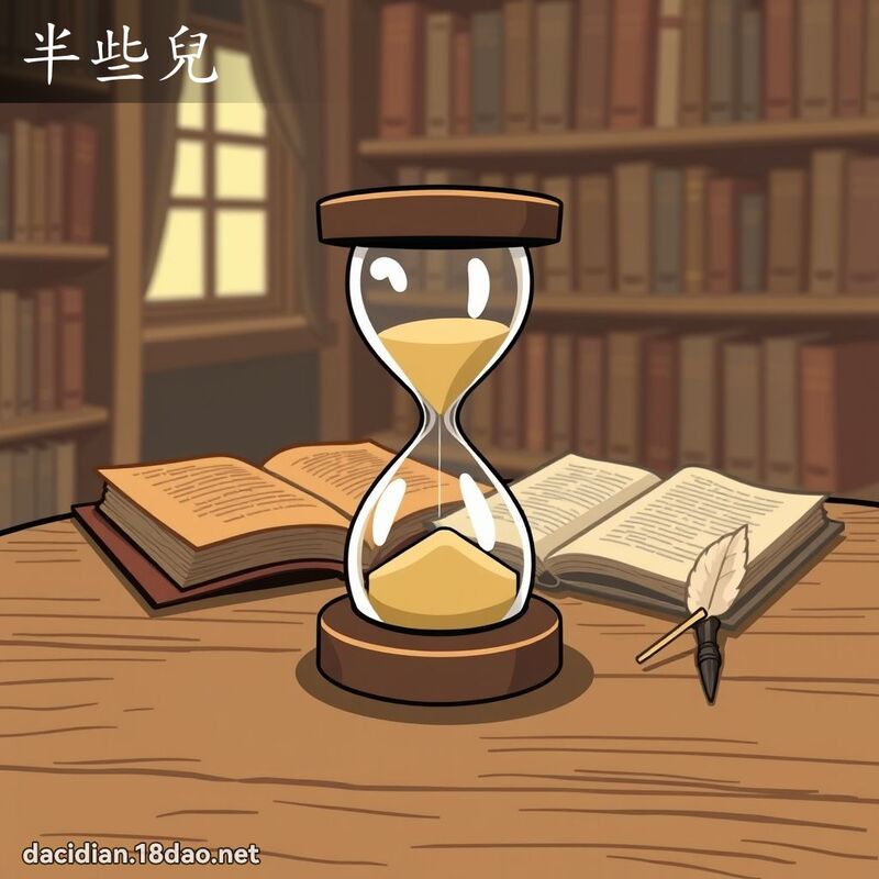 半些儿 - 国语大辞典配图
