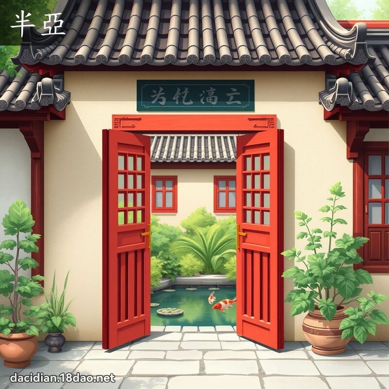 半亚 - 国语大辞典配图