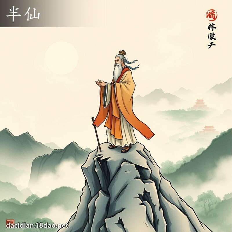 半仙 - 國語大辭典配圖