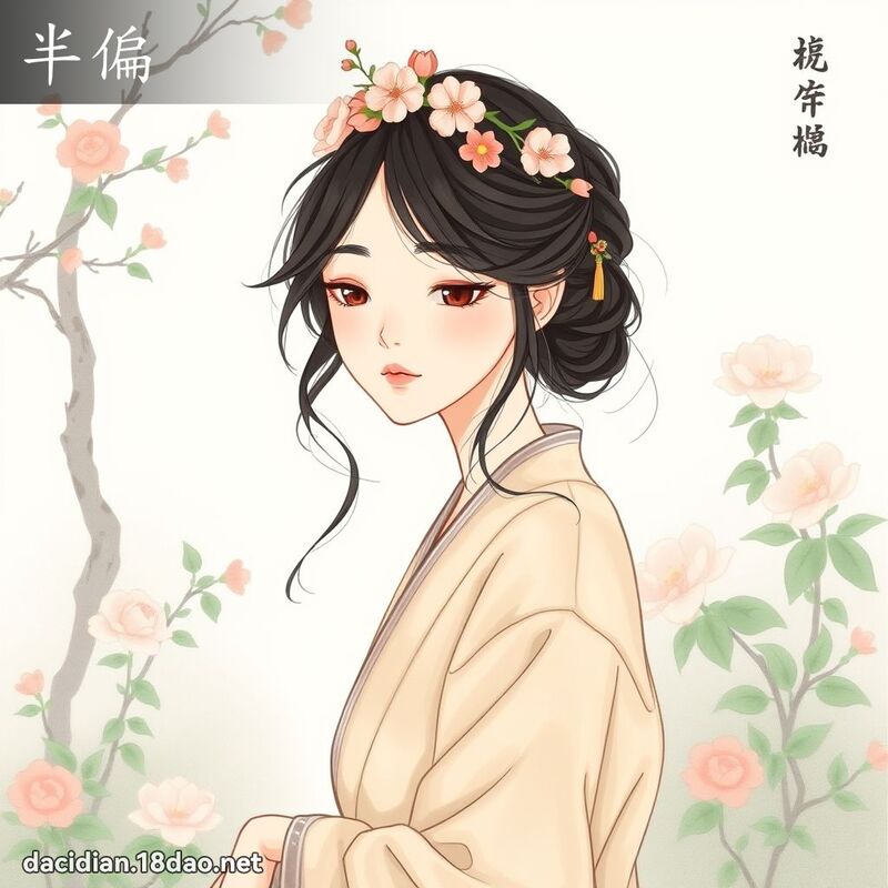 半偏 - 國語大辭典配圖