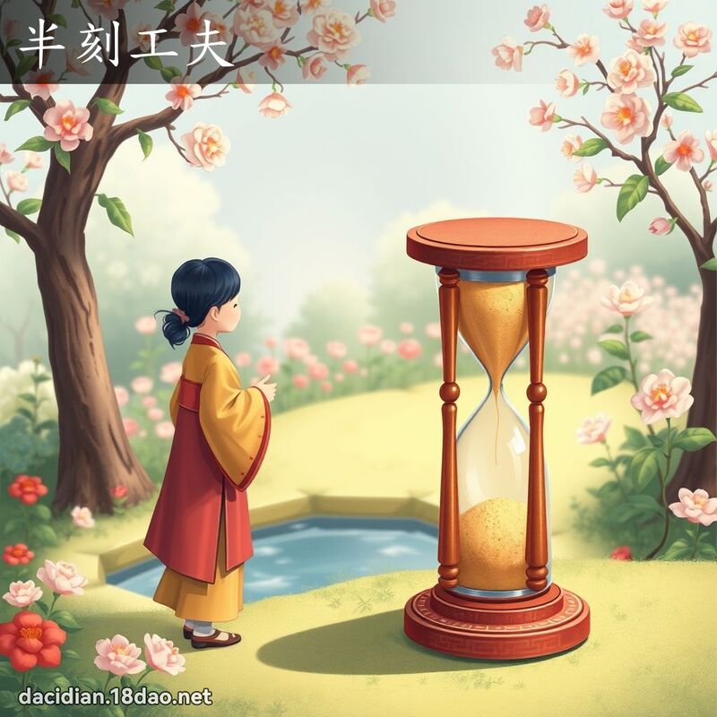 半刻工夫 - 國語大辭典配圖