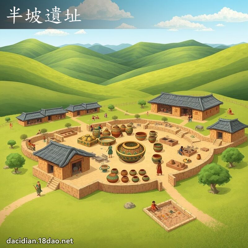 半坡遺址 - 國語大辭典配圖