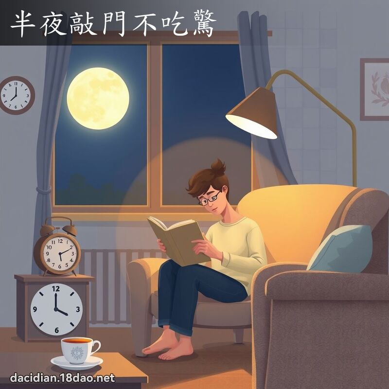 半夜敲門不吃驚 - 國語大辭典配圖