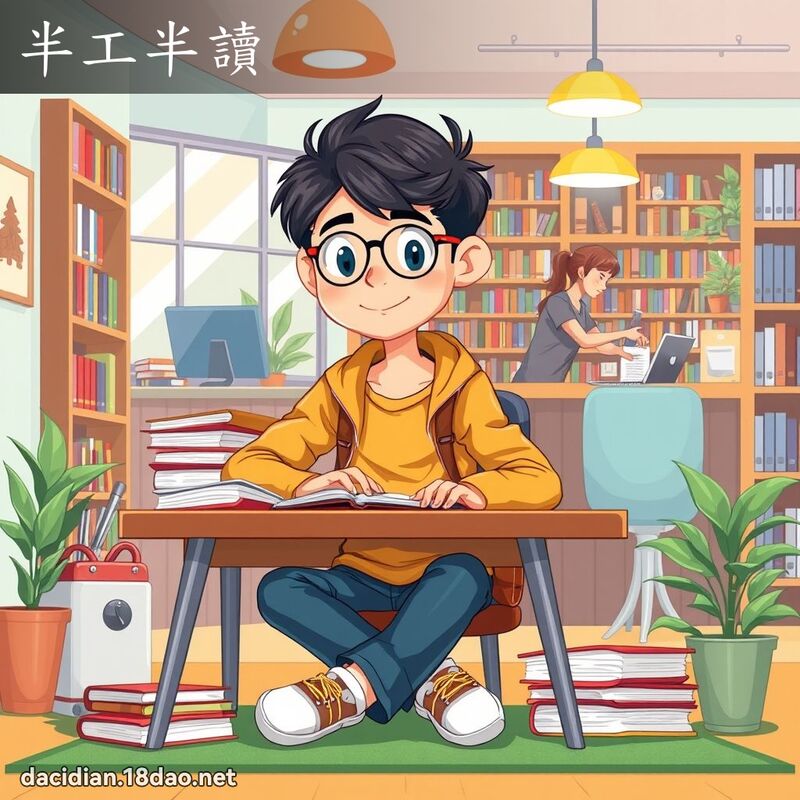 半工半读 - 国语大辞典配图