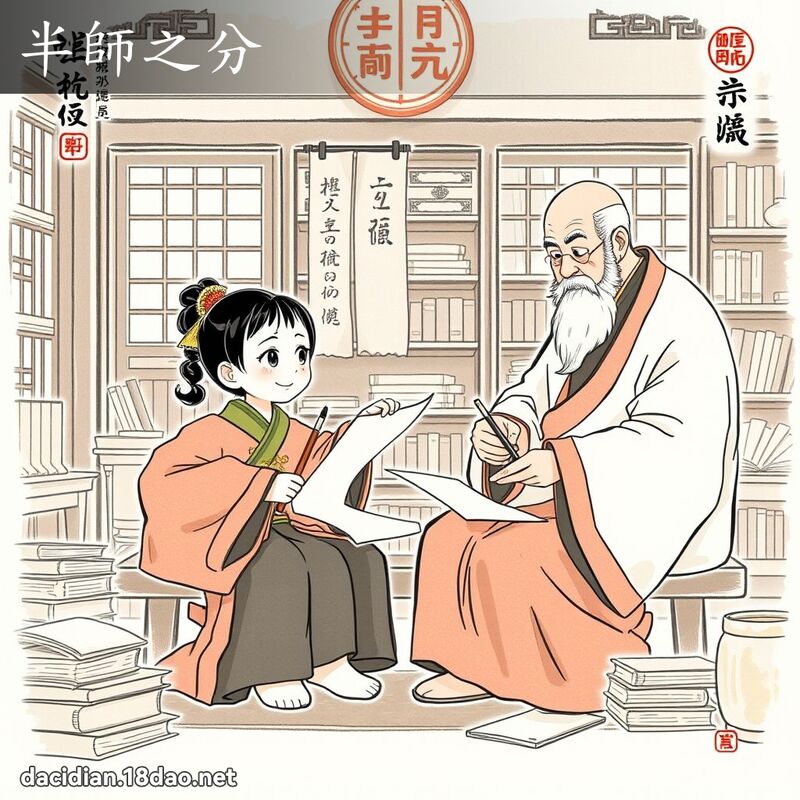 半师之分 - 国语大辞典配图