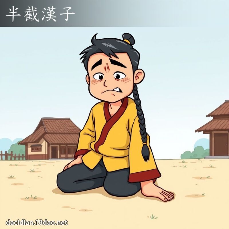 半截漢子 - 國語大辭典配圖