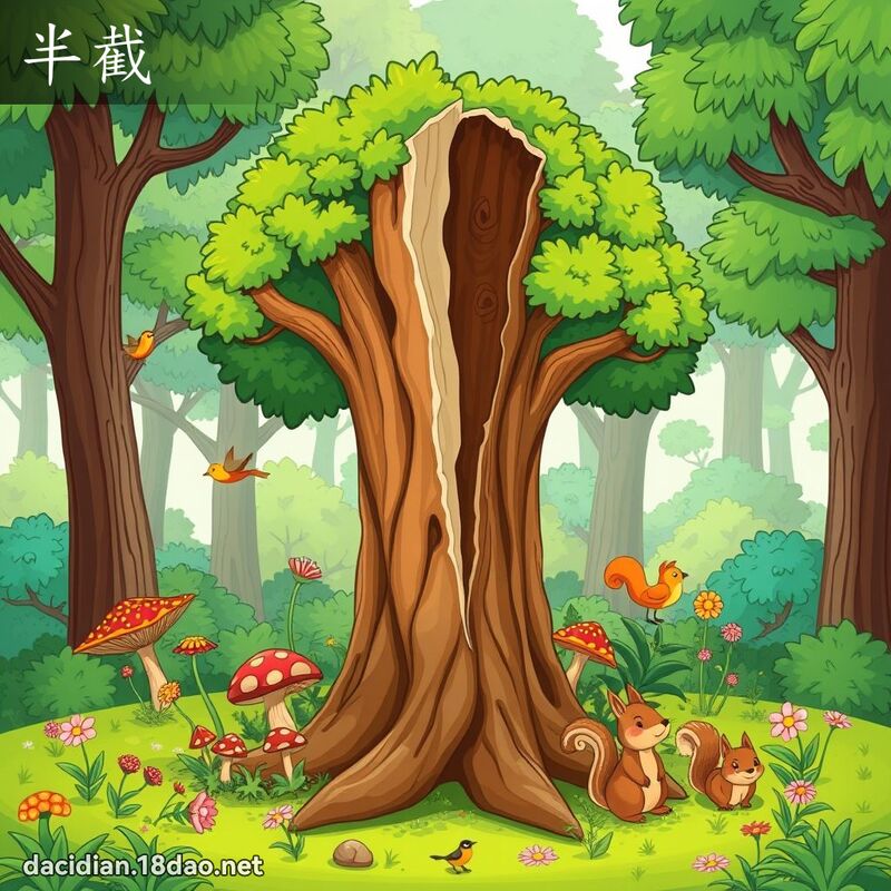 半截 - 国语大辞典配图