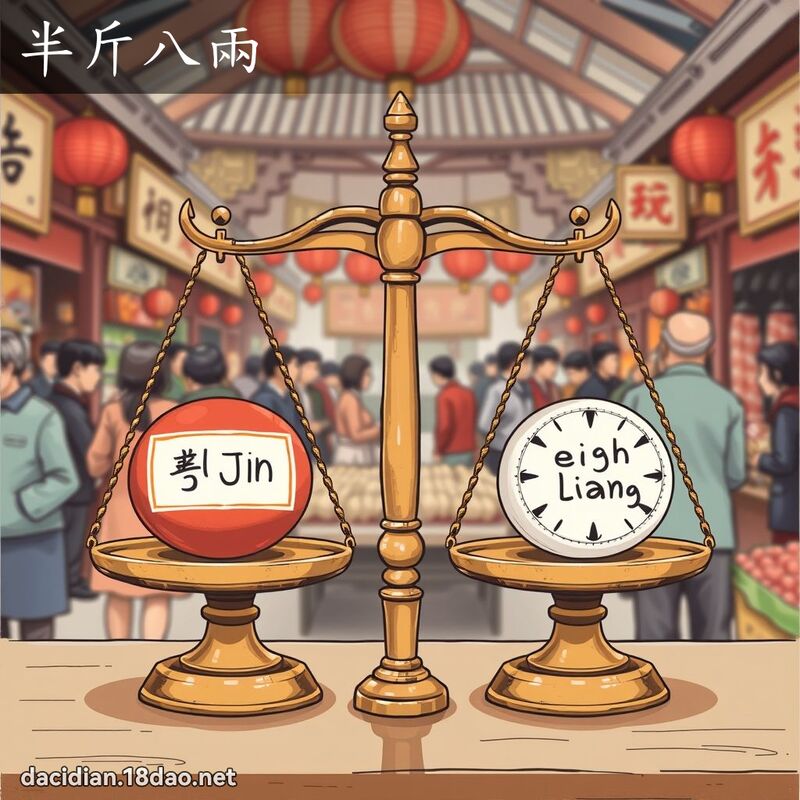 半斤八兩 - 國語大辭典配圖